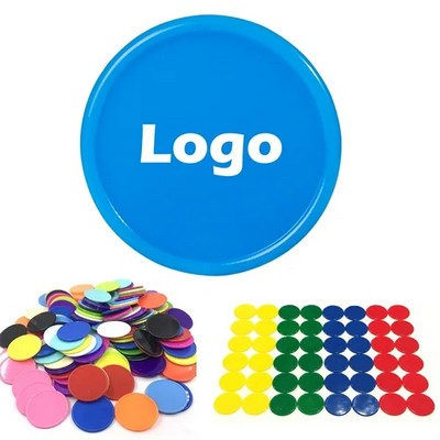 Full Color Printed Round Plastic Token(Ocean)